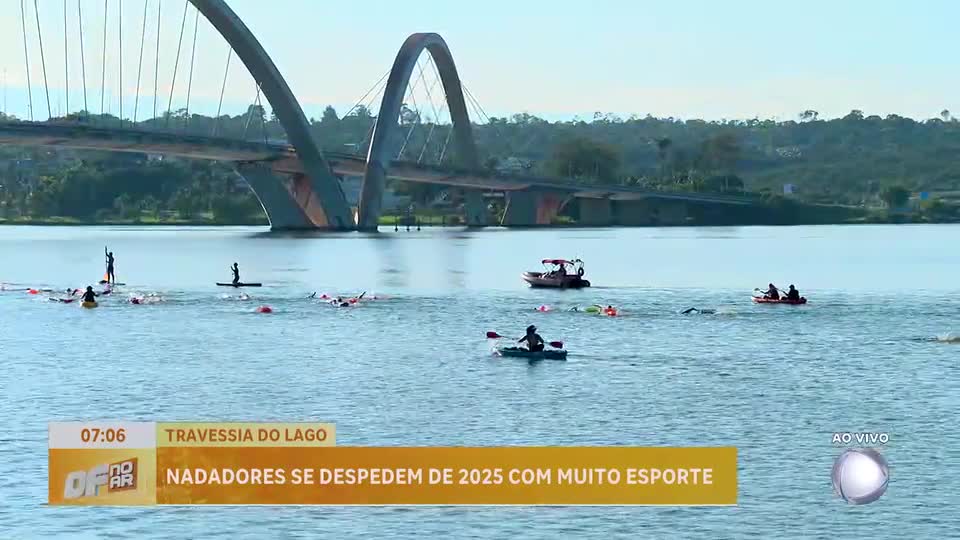 Última Travessia do Lago Paranoá de 2025 reúne nadadores em Brasília