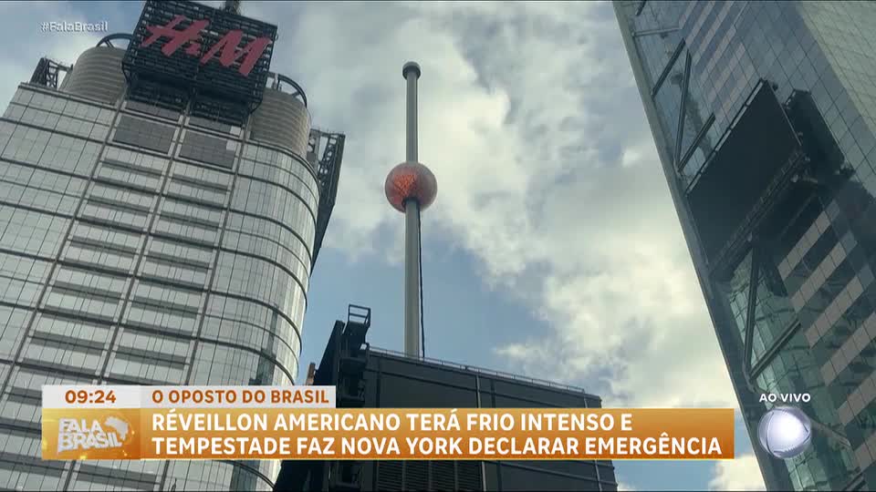 Réveillon nos EUA tem frio intenso e tempestade faz Nova York declarar emergência