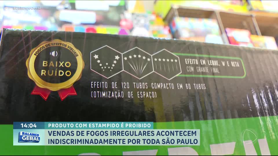Câmera do Balanço: Venda de fogos barulhentos persiste em São Paulo, apesar da proibição