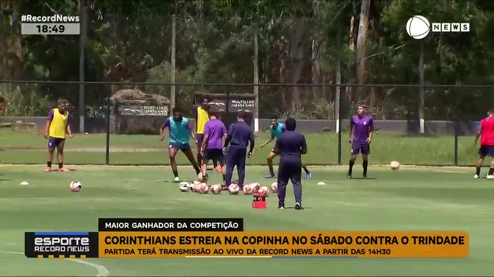 Corinthians estreia na Copinha no sábado (3) contra o Trindade-GO